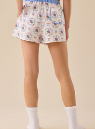 Americana Fireworks Sleep Shorts Detail 6 - TULLABEE