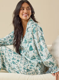 Kamila Satin Toile Sleep Top Detail 2 - TULLABEE