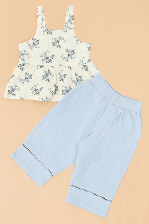 Belle Floral Top and Pant Set - Altar'd State