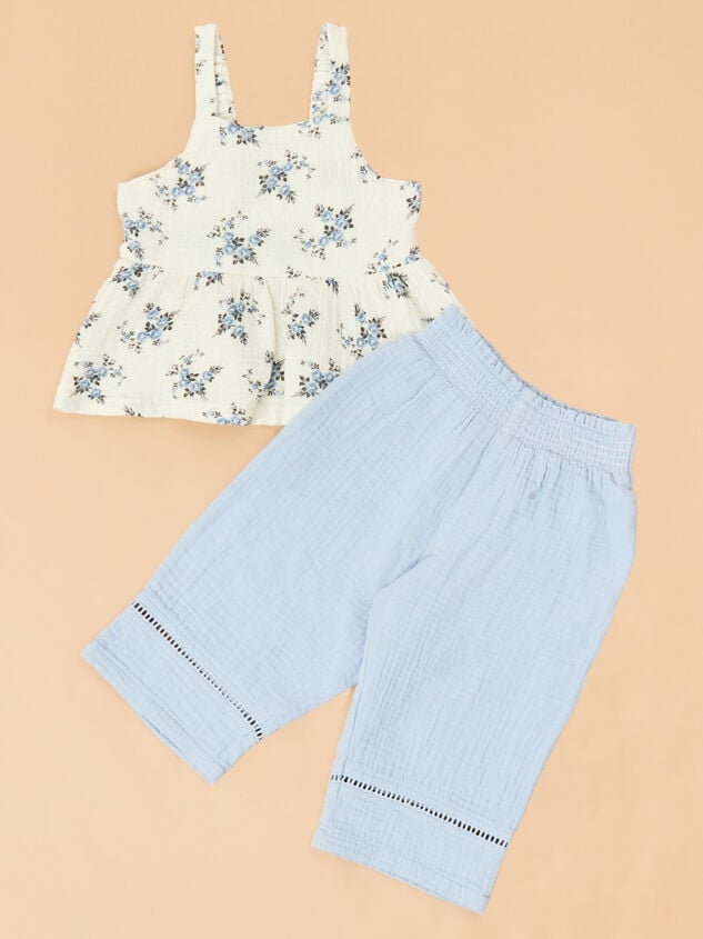 Belle Floral Top and Pant Set - TULLABEE