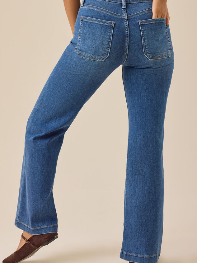Kaylie Straight Leg Jeans Detail 5 - TULLABEE