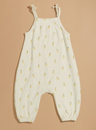 Lemon Smocked Jumpsuit by Quincy Mae Detail 2 - TULLABEE