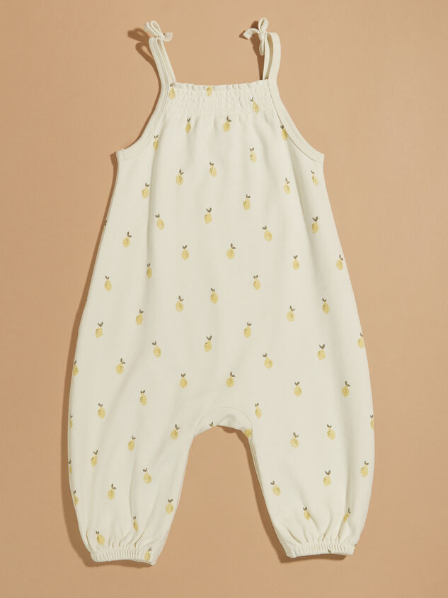 Lemon Smocked Jumpsuit by Quincy Mae Detail 2 - TULLABEE