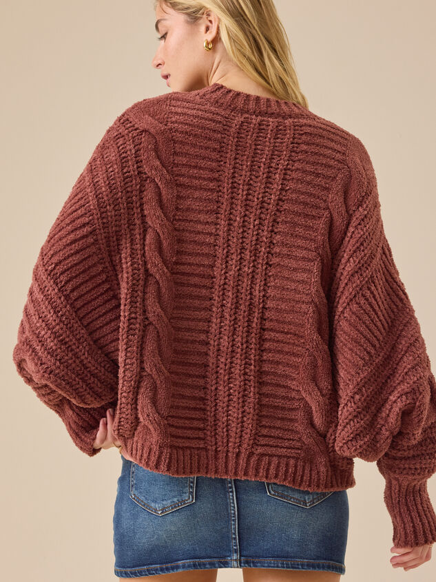 Julianna Cozy Draped Sweater Detail 5 - TULLABEE