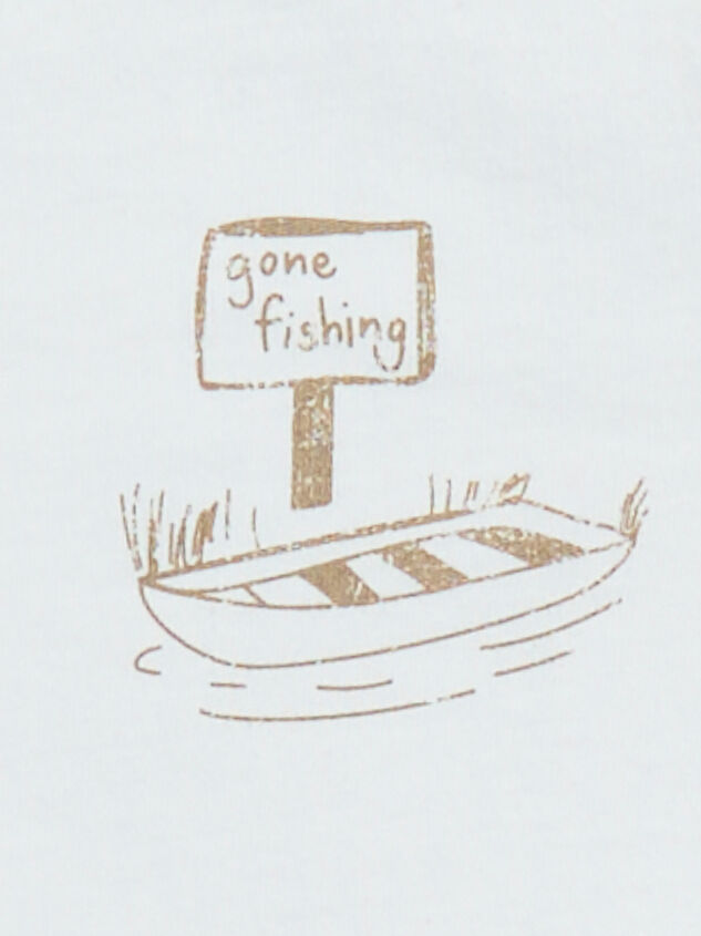 Gone Fishing Graphic Tee Detail 4 - TULLABEE