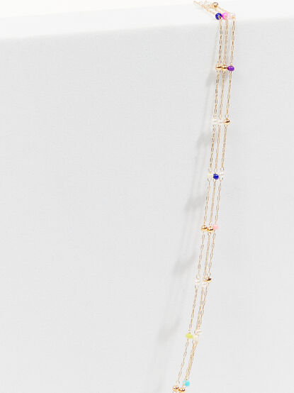Layered Dainty Beaded Necklace - TULLABEE