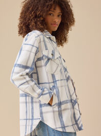 Esme Plaid Fleece Jacket Detail 3 - TULLABEE