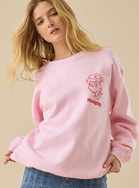 Naughty Grinch Graphic Pullover Detail 4 - TULLABEE