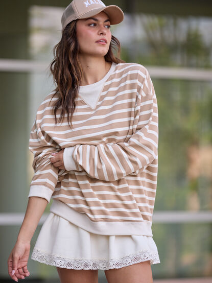 Swift Stripe Long Sleeve Top - TULLABEE