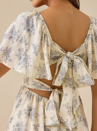 Gwen Floral Mini Dress Detail 5 - TULLABEE
