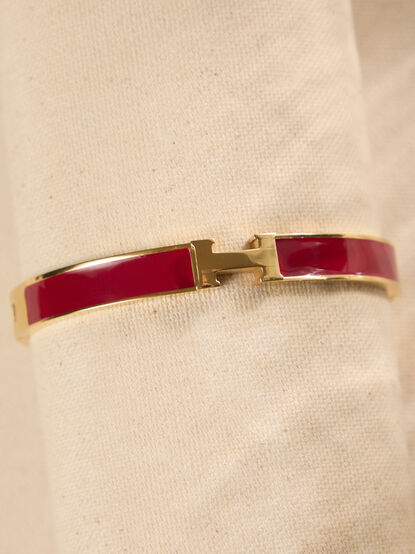 H Bangle Bracelet - TULLABEE