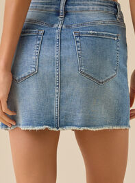 Liz Denim Mini Skirt Detail 5 - TULLABEE