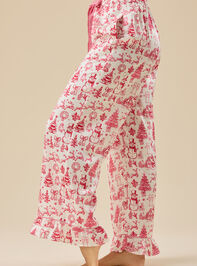 Kamila Satin Toile Sleep Pant Detail 4 - TULLABEE