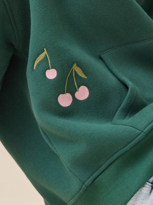 Wild Cherry Hoodie Detail 5 - TULLABEE