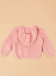 Carrie Chenille Hooded Jacket Detail 3 - TULLABEE