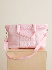 Metallic Puffer Tote Bag - TULLABEE