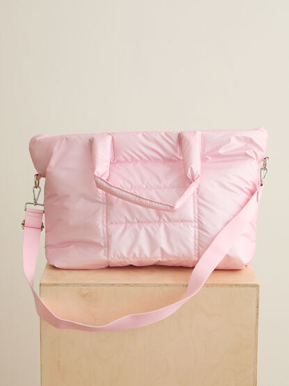 Metallic Puffer Tote Bag - TULLABEE
