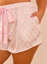 Stacie Satin Bow Short Detail 2 - TULLABEE