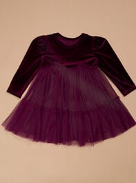 Caroline Velvet Toddler Dress - TULLABEE
