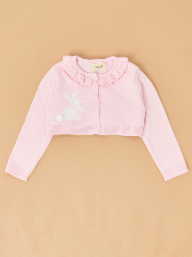 Blush Bunny Baby Cardigan Dress Detail 2 - TULLABEE