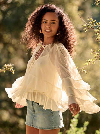 Gianna Floral Bandana Top - TULLABEE