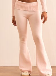 Serene Sprint Foldover Flare Pant Detail 3 - TULLABEE