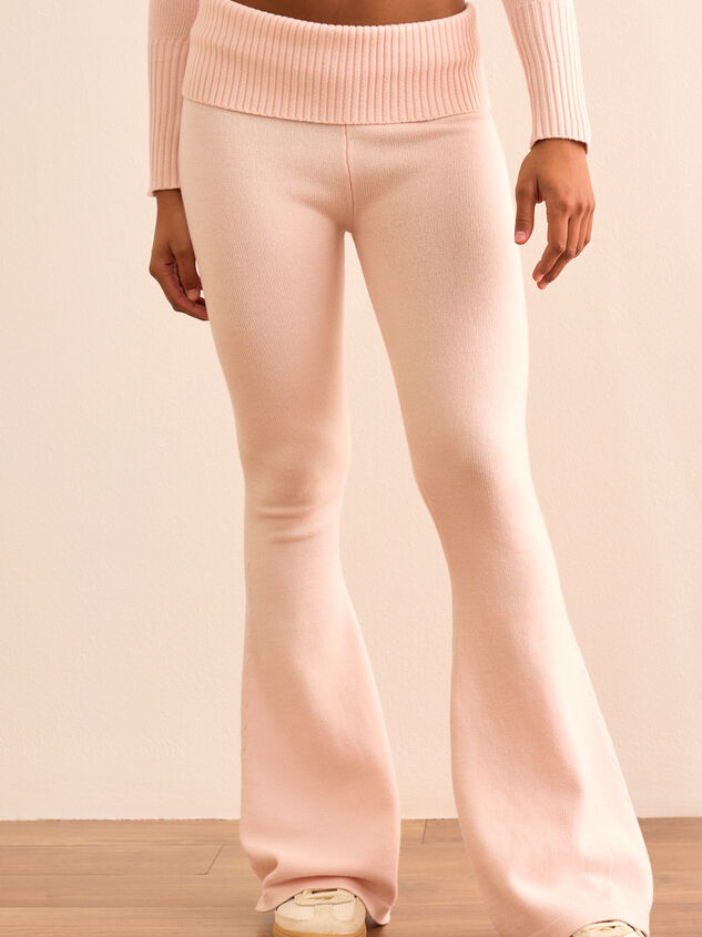 Serene Sprint Foldover Flare Pant Detail 3 - TULLABEE