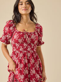 Aura Floral Maxi Dress Detail 2 - TULLABEE