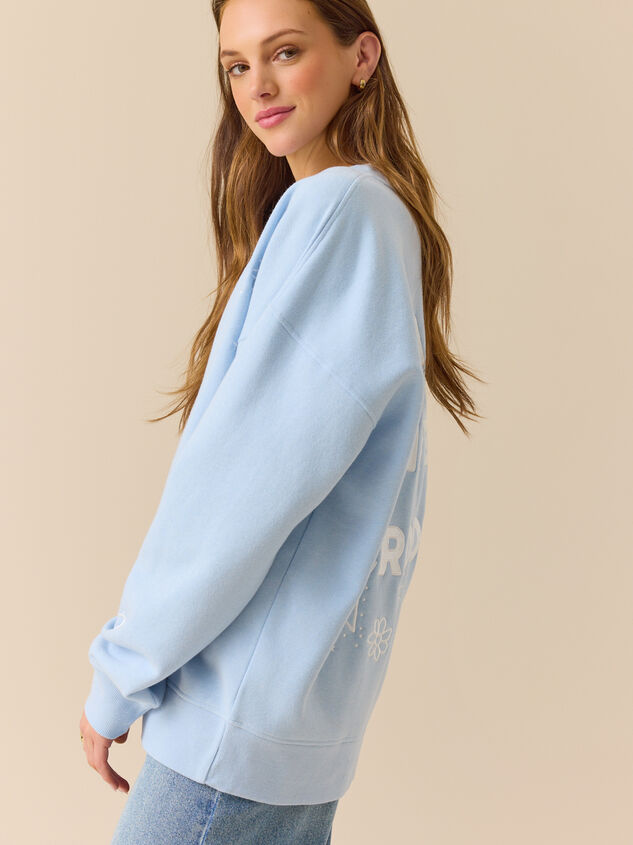 Make Heaven Crowded Graphic Sweatshirt Detail 5 - TULLABEE