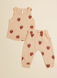 Strawberry Tank and Pants Set by Rylee + Cru Detail 3 - TULLABEE