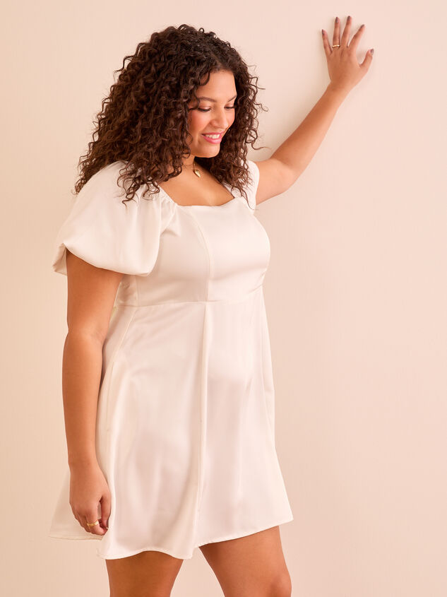 Nadia Satin Dress Detail 6 - TULLABEE