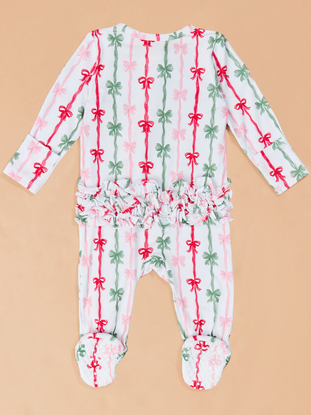 Merry & Bright Ruffle Footie Detail 3 - TULLABEE