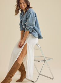 Hayes Lace Midi Skirt Detail 3 - TULLABEE