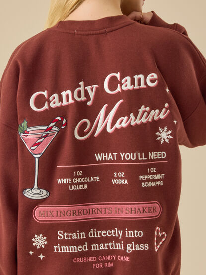 Candy Cane Martini Pullover - TULLABEE