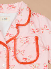 Candy Cane Cutie Pajama Set Detail 3 - TULLABEE