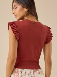 Halley Fluttersleeve Tank Detail 5 - TULLABEE