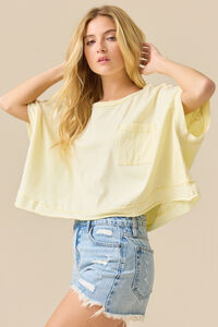 Aurora Pocket Boxy Tee Detail 3 - Altar'd State