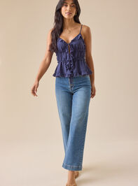 Whitley Ruffle Tank Top Detail 2 - TULLABEE