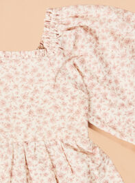 Nora Floral Toddler Dress Detail 2 - TULLABEE