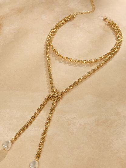 Emma Lariat Necklace - TULLABEE