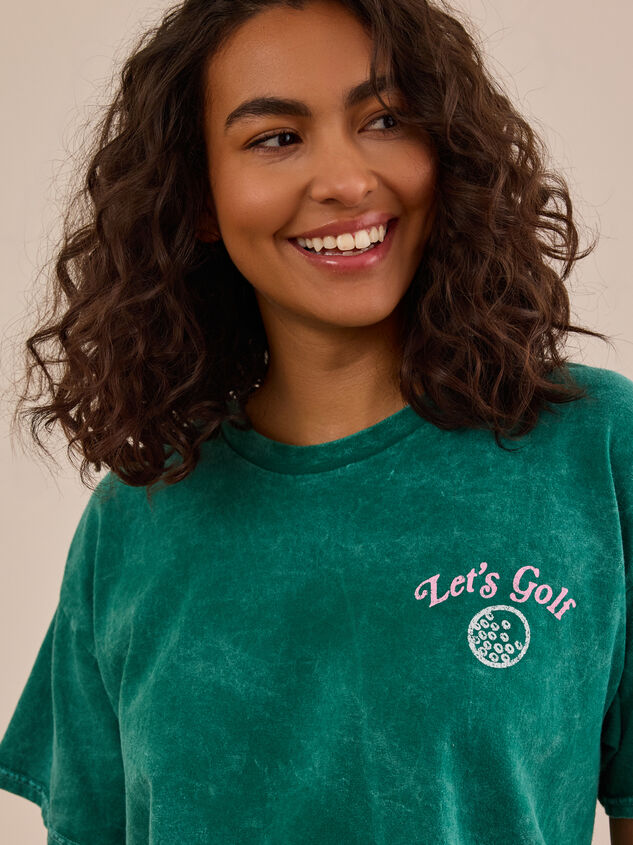 Lets Golf Graphic Tee Detail 2 - TULLABEE