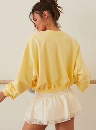 Kick Back Long Sleeve Crop Detail 3 - TULLABEE