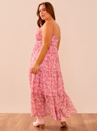 Kezia Floral Maxi Dress Detail 6 - TULLABEE