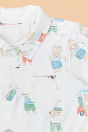 Tee Time Teddys Polo and Shorts Set - Altar'd State - 