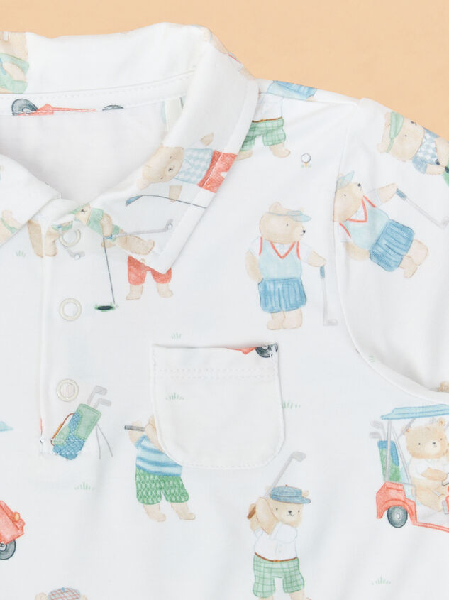 Tee Time Teddys Polo and Shorts Set Detail 2 - TULLABEE