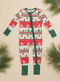 Festive Fair Isle Sleeper Detail 2 - TULLABEE