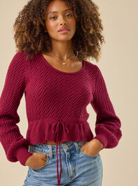 Addie Scalloped Hem Sweater - TULLABEE