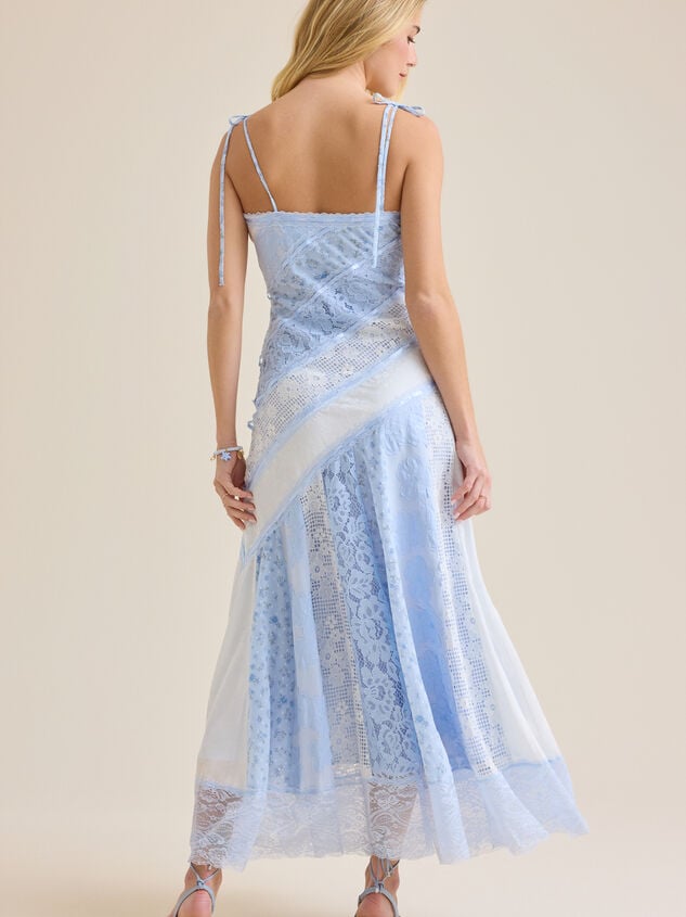 Kayelli Patchwork Maxi Dress Detail 5 - TULLABEE