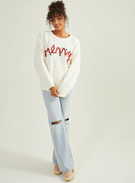 Merry Stitch Mama Sweater Detail 2 - TULLABEE