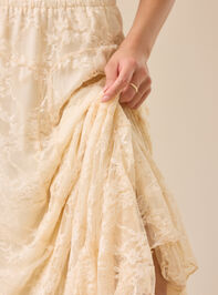 Aria Lace Midi Skirt Detail 4 - TULLABEE